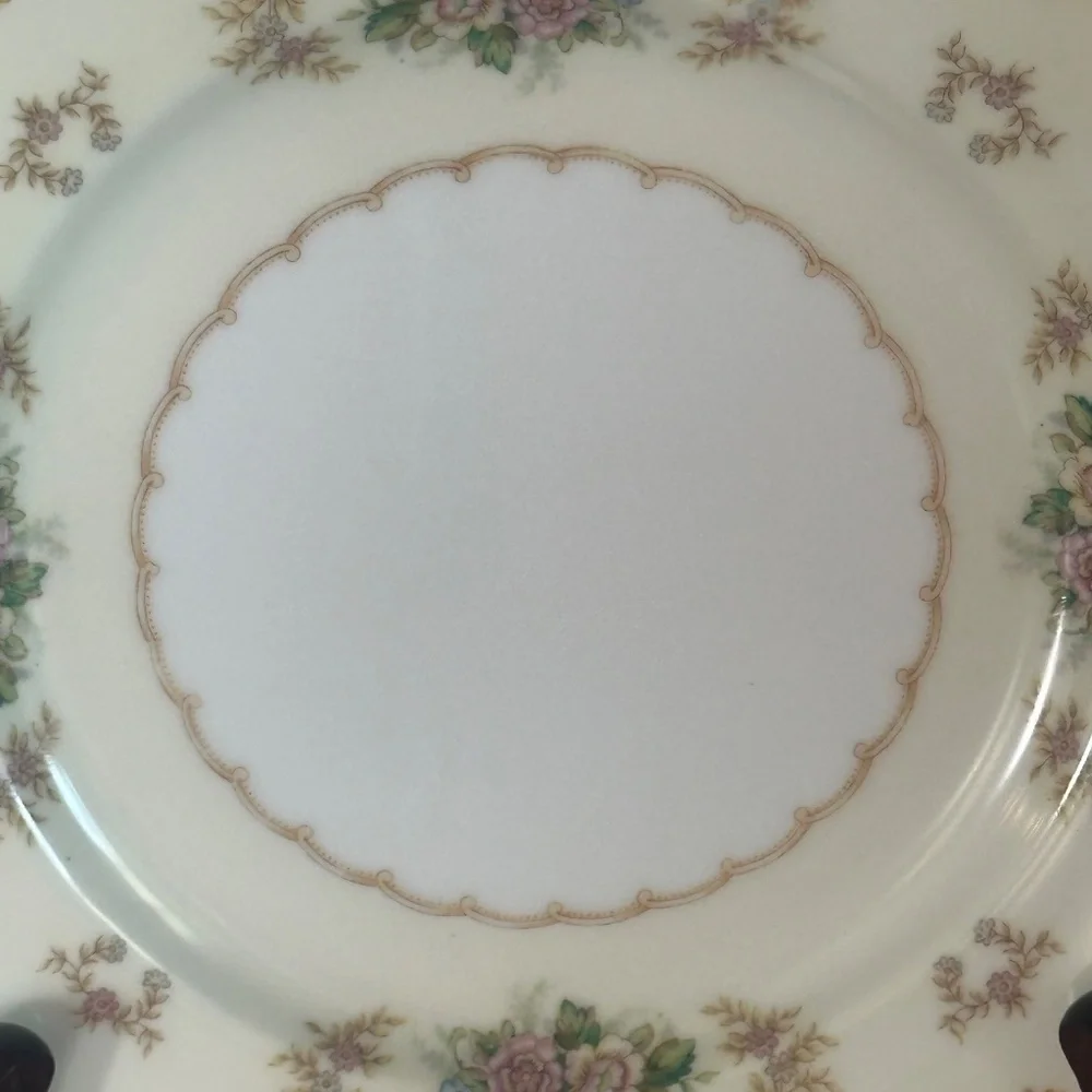 Occupied Japan Vintage Noritake China Cardinal Rose 7 5/8” Salad Plate